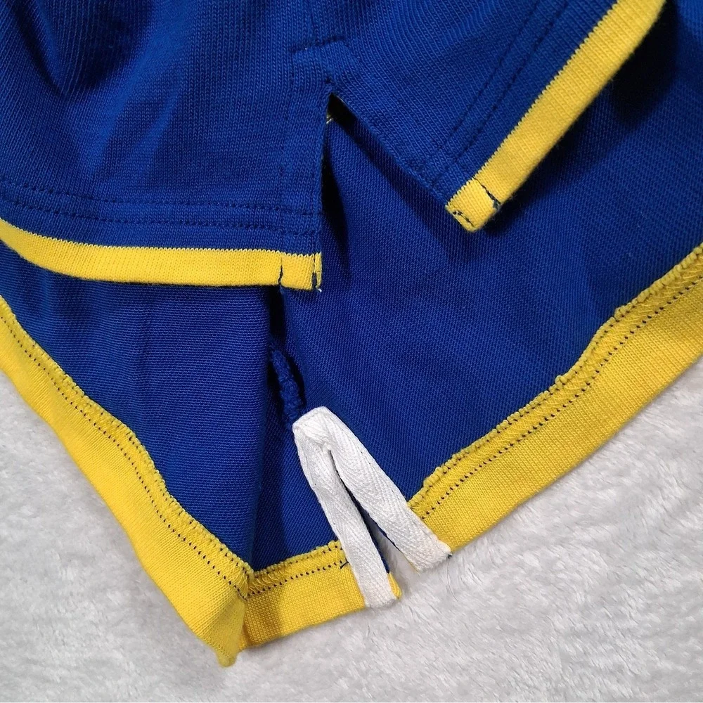 Polo Ralph Lauren Men's Long Sleeve Rugby Shirt Yellow Blue Striped Size XL
